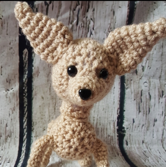 Crochet Beige Chihuahua Amigurumi - Picture 3 of 6